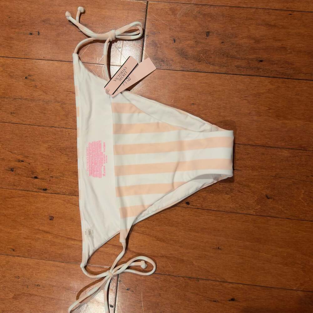 Victoria's Secret Striped Side-Tie Bikini Bottoms